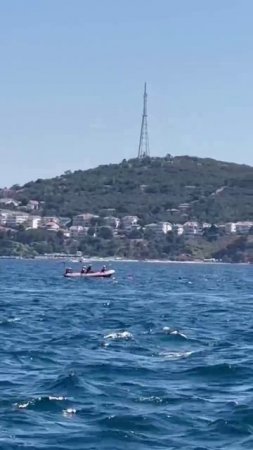 У побережья Кыналыада недалеко от Стамбула, вспыхнул пожар на катере.