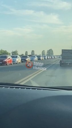 🤬 Большая пробка на шоссе возле Мирного  🪓