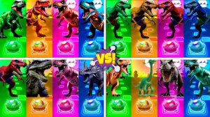 Динозавры МЕГАМИКС 5-8 уровни - Мультики про Динозавров | МУЛЬТФИЛЬМЫ ДИНОЗАВРЫ в Tiles Hop