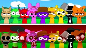 🔺 INCREDIBOX SPURNKI | PYRAMIXED + SWAPPED (NEW MOD!): NORMAL vs HORROR 👹