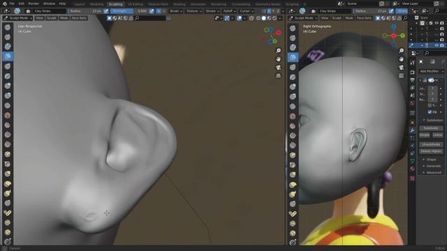 14. Sculpting Part 6 (Sculpting Ears)