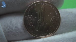 1 доллар 2025 год .Американские Инновации .Спейс шаттл . Космический корабль NASA. Флорида .#898