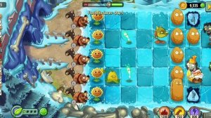 Растения против зомби. Ледяные пещеры.  День 1.