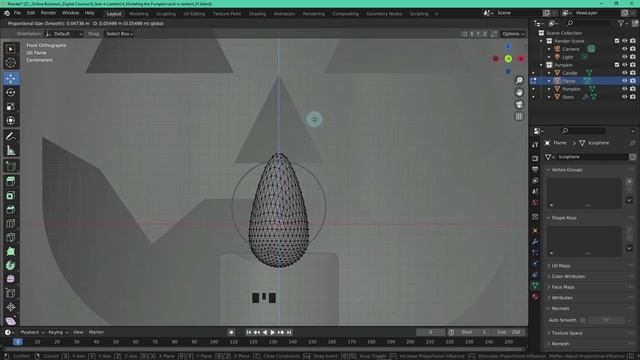 Blender 3D for Beginners- Model a Jack-o'-lantern - Harry Jones_7