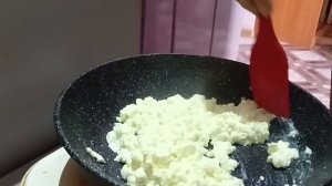 Вкусный завтрак!!!. Жареный творог с зеленью ❤️
