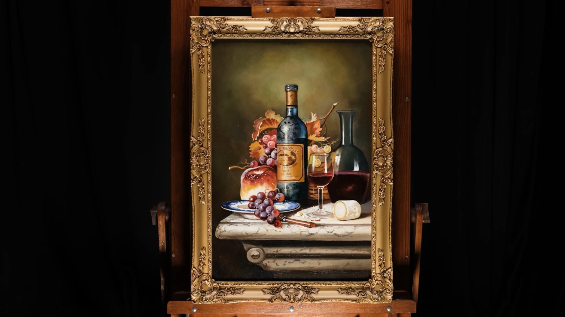 Раймонд Кэмпбелл «Натюрморт с графином, сыром и виноградом» смотреть онлайн