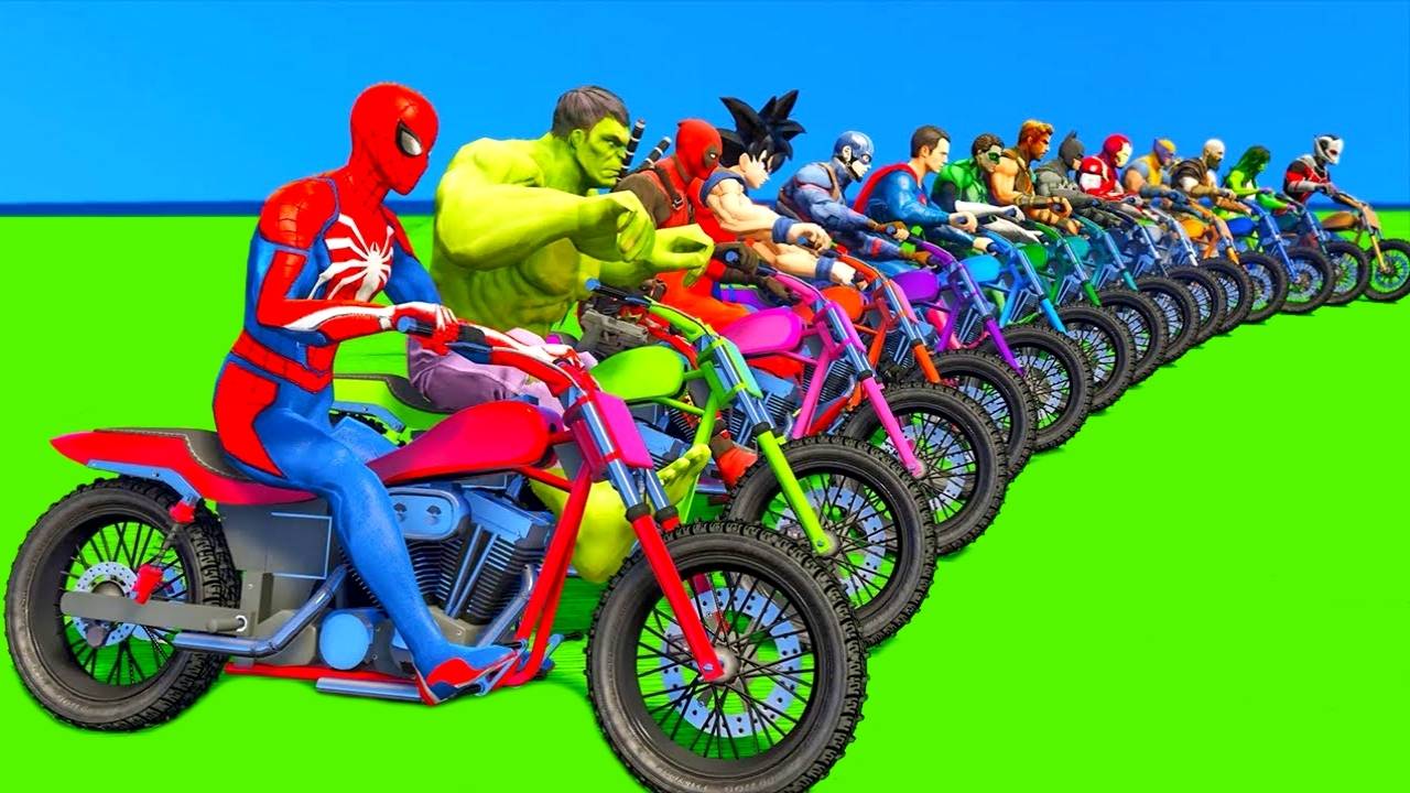 Мультики для детей. Мультики про мотоциклы. Мультики для малышей. Мультики для мальчиков.