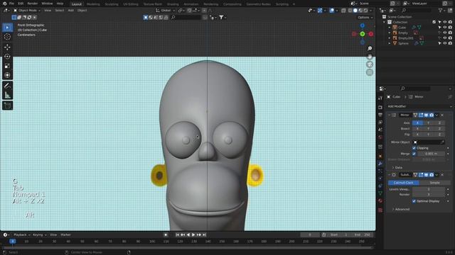 3 Adding The Eyes and Modeling The Face Features
