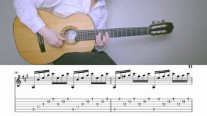 Уроки игры на акустической гитаре | Bach - Prelude in C Major - The Well-Tempered Clavier: Book1