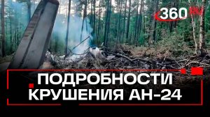 «Черные ящики» нашли на месте крушения Ан-24. Кадры из Амурской области