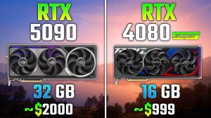 RTX 5090 vs RTX 4080 SUPER | Test in 7 Games