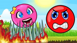 МУЛЬТИК — Красный Шарик и РОЗОВЫЙ ШАР ДЕВОЧКА — New Red Ball 2!
