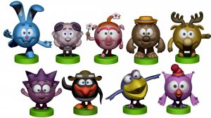 Смешарики для 3д печати STL