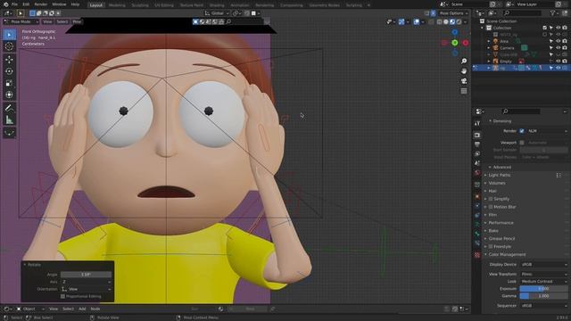 11 Posing The Character And Adjusting The Final Render Settings