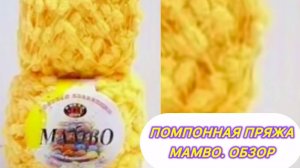🧶🧶🧶Обзор помпонной пряжи. Мамбо от Колор Сити