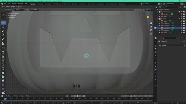 Blender 3D for Beginners- Model a Jack-o'-lantern - Harry Jones_6