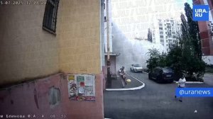 Момент взрыва в многоэтажке в Саратове.