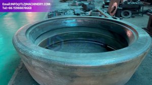 Наплавка поверхности бандажей вертикальных валковых мельниц | Процесс наплавки и ремонта.