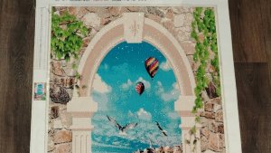 Алмазная мозайка. Готовая работа. Пейзаж.