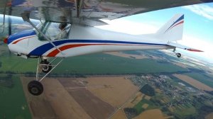 СКА3 полет на малой скорости 50 без механизации крыла.