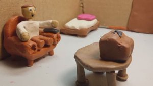 2 часть приключения Владимира Пластилиновый мультик