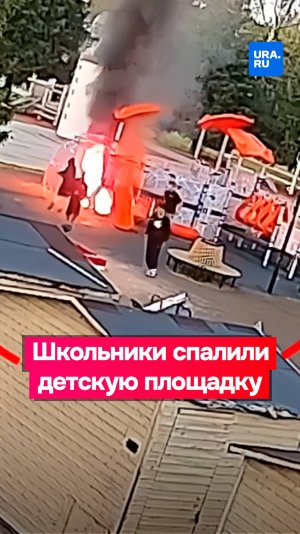 Школьники спалили детскую площадку в Ленобласти «ради развлечения»