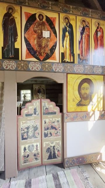 Деревянное зодчество. Церковь Петра и Павла . 1620 год. Лычный остров. Озеро Сандал. Карелия