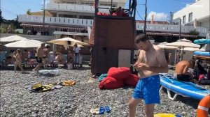 Сочи Адлер пляж Мандарин сегодня 25 июля 2025. Какая погода в Адлере сейчас. Обстановка на море