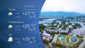 Прогноз погоды 28.07.2025г.