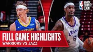 WARRIORS vs JAZZ | ЛЕТНЯЯ ЛИГА НБА | ПОЛНЫЙ ОБЗОР МАТЧА