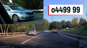 Нарушение ЮАО правил парковки на повороте. Съезд на внешний МКАД с Варшавского шоссе.