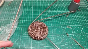 Плетение внутреннего бортика на крышке