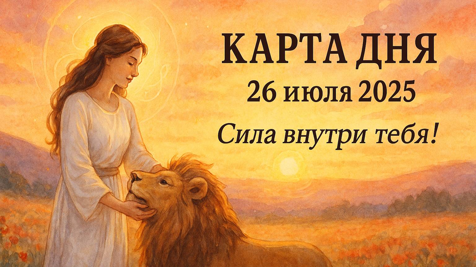 Ты сильнее, чем думаешь! Карта Таро дня на 26 июля 2025 — Сила ведёт тебя вперёд