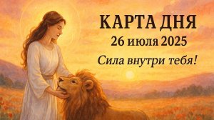 Ты сильнее, чем думаешь! Карта Таро дня на 26 июля 2025 — Сила ведёт тебя вперёд