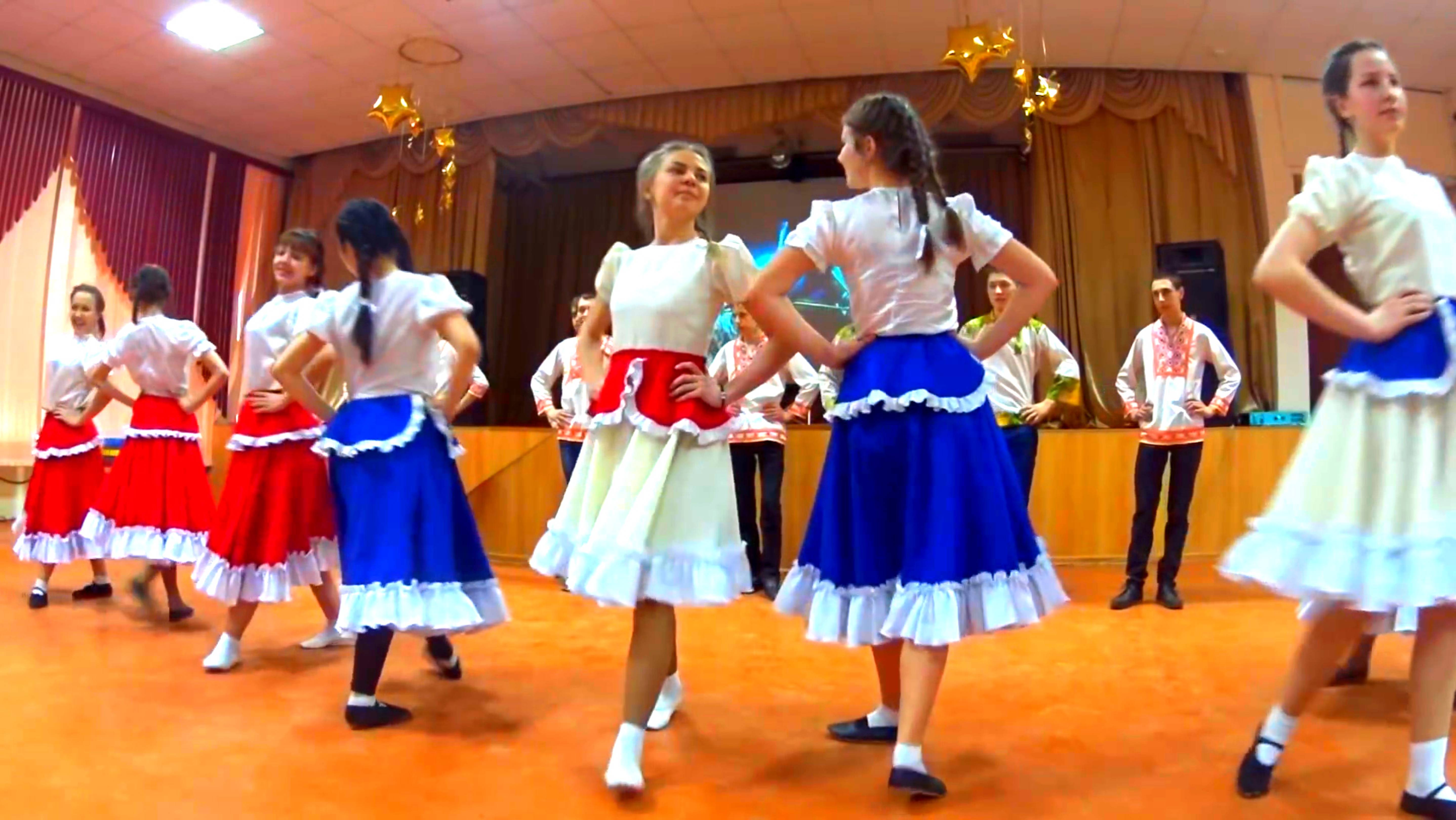 Русский народный танец 9 классы. Творческий конкурс смотреть онлайн