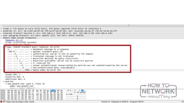 Wireshark 15 - DNS Трафик