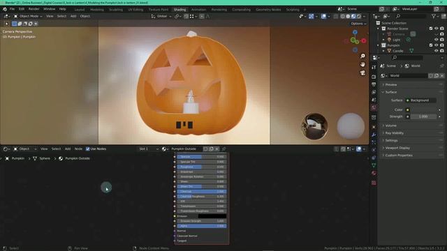 Blender 3D for Beginners- Model a Jack-o'-lantern - Harry Jones_8