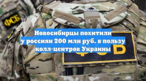 Новосибирцы похитили у россиян 200 млн руб. в пользу колл-центров Украины