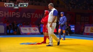 GANBOLD (MGL) vs AZATOVA (UZB). World SAMBO Championships Astana 2024