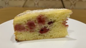 Манник с малиной к чаю