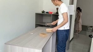 Угловой шкаф в нишу, сборка.