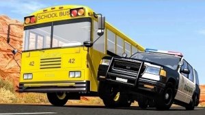 Сумасшедшие полицейские погони #5 - Аварии на BeamNG Drive