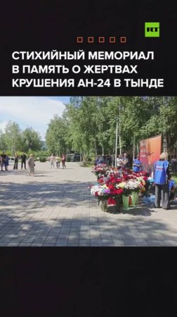 В Тынде появился стихийный мемориал в память о жертвах катастрофы Ан-24