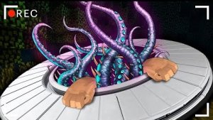 ЧТО ВЫЛЕЗЛО ИЗ ЛЕТАЮЩЕЙ ТАРЕЛКИ НЕЧТО [ЧАСТЬ З]-СТРАШИЛКИВ МАЙНКРАФТ