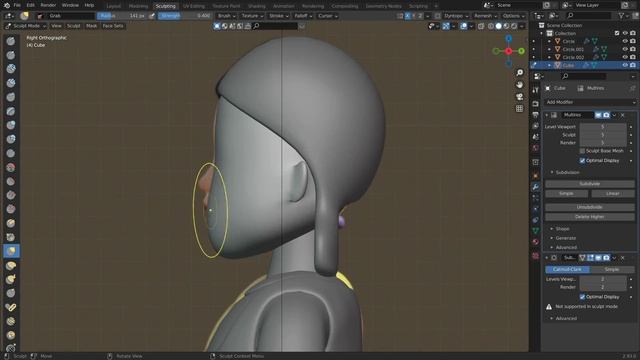 09. Sculpting Part 1 (Eye Sockets)