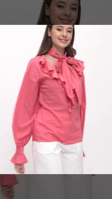 Блуза с воланами 05-02PK смотреть онлайн