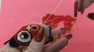 RED Кирпичное плетение Часть 3 из 6  от Светланы Литвиновой