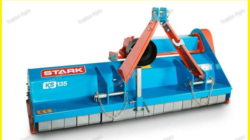 Мульчер Stark KS-135 на минитракоре Кубота GL-240 смотреть онлайн