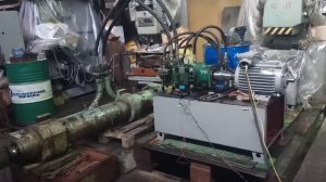 Работа гидростанции с насосом НАПЭЛ (НАПЭСЛ) 140-20 (20 МПа, 200 л/мин)