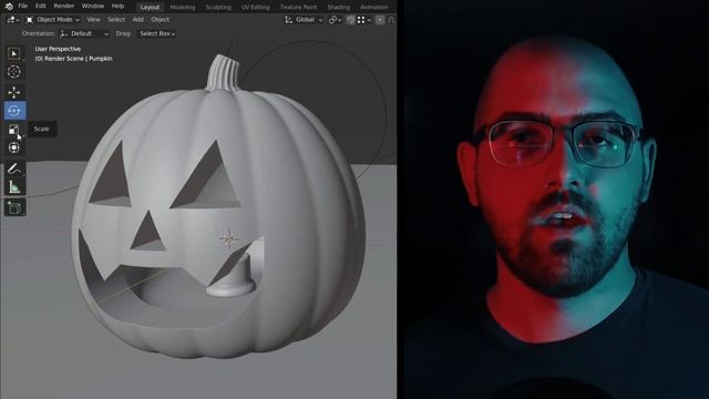 Blender 3D for Beginners- Model a Jack-o'-lantern - Harry Jones